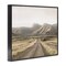 Stupell Industries Misty Mountain Road View Black Framed Giclee Art, design by Leah Straatsma
